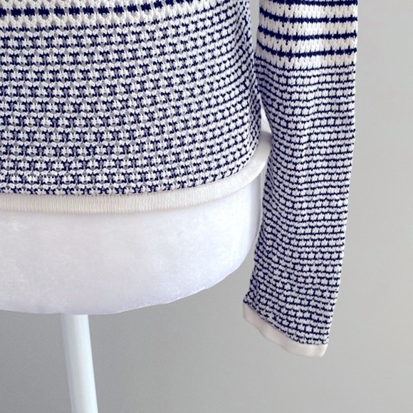 Rag & bone cold shoulder loose knit striped sweater - Picture 5 of 8